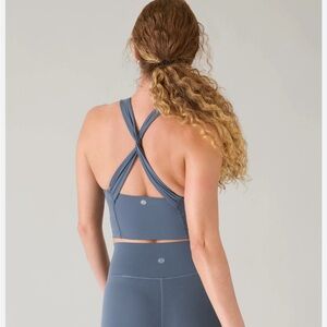 NWT Athleta Conscious Crop Granite Blue size M D-DD